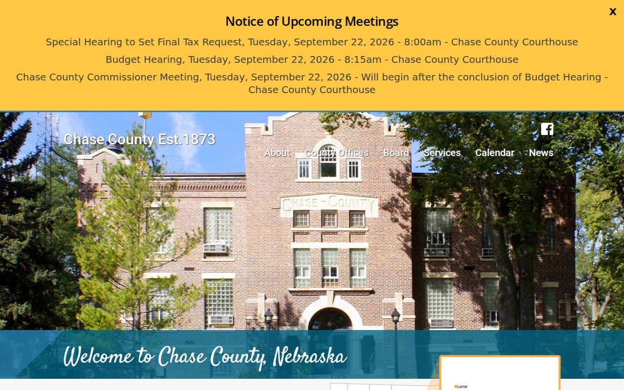 Chase County warrant records courthouse and county offices